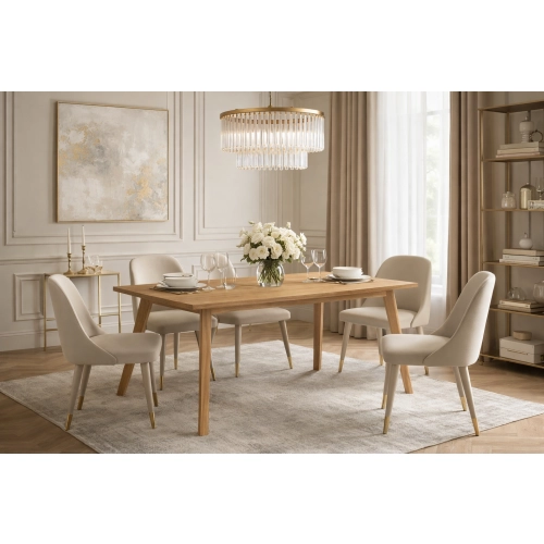 Stół ST-100A  prostokątny drewniany- dąb,jesion .